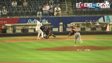 Ben McLaughlin doubles (4) on a sharp line drive to right fielder Marcus Lee Sang. Manuel Pena scores. Gavin Conticello scores. Druw Jones scores.