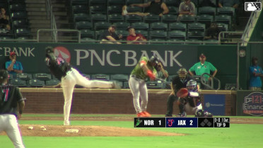 Samuel Basallo's first Triple-A hit