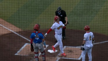 Gavin Fien's first home run of the year