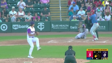 Griffin Burkholder singles on a ground ball to right fielder Yilber Herrera. Robert Phelps scores.