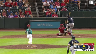 Luis Verdugo singles on a ground ball to right fielder Won-Bin Cho. Jack Costello scores. Luis Verdugo to 2nd. Luis Verdugo advances to 2nd, on a throwing error by right fielder Won-Bin Cho.