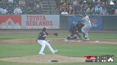 Ty Harvey homers (2) on a fly ball to left field.