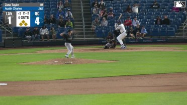 Austin Charles singles on a fly ball to right fielder Gavin Turley. Luke Pelzer scores. Jose Cerice to 2nd.