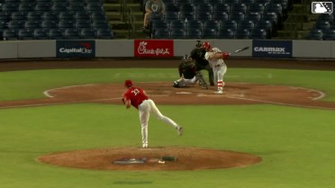 Cayden Wallace homers (14) on a fly ball to left center field.