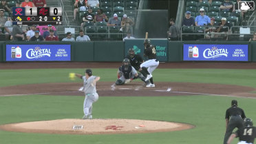 Osleivis Basabe grounds into a double play, shortstop Ryan Bliss to second baseman Axel Sanchez to first baseman Connor Joe. Will Brennan out at 2nd. Osleivis Basabe out at 1st.