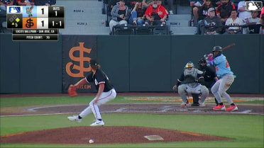 Cesar Quintas homers (8) on a fly ball to left center field. Ricardo Cova scores.