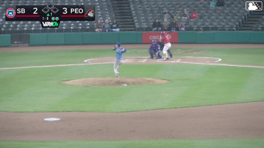 Jesús Baéz homers (1) on a fly ball to left field.