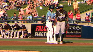 Max Clark's first RBI for High-A West Michigan 