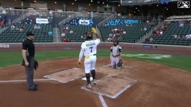 Eguy Rosario lofts his first home run of the year