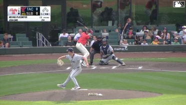 Josh Lowe homers (8) on a fly ball to center field.