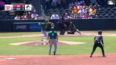 Hendry Mendez singles on a sharp line drive to center fielder Sammy Siani. Jorel Ortega scores. Maddux Houghton scores.