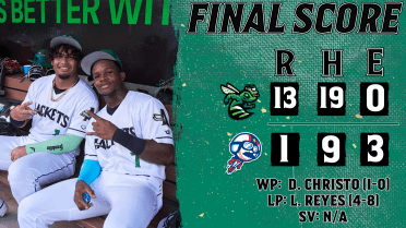 Offense Obliterates Kannapolis in 13-1 Thrashing
