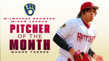 Torres Named Brewers Minor League Pitcher of the Month for July