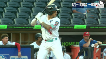 Cristofer Torin singles on a line drive to left fielder Justin Riemer. Angel Ortiz scores.