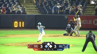 Wehiwa Aloy grounds out softly, third baseman Ronny Cruz to first baseman Jacob Walsh. RJ Austin scores.