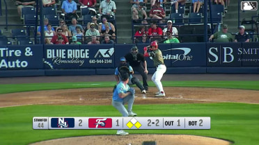 Riley Tirotta singles on a line drive to left fielder Jackson Hornung. Kehden Hettiger scores. Luke Ritter to 2nd.