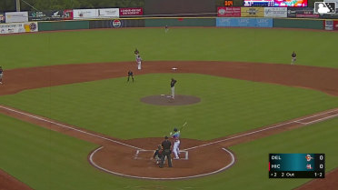 Josh Owens strikes out swinging.