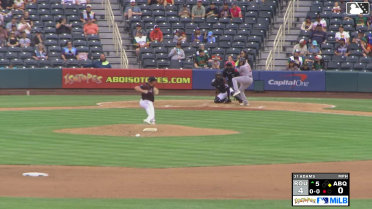 Diego Castillo homers (4) on a fly ball to left center field. Trevor Hauver scores.