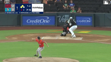 Joey Meneses singles on a ground ball to right fielder Turner Hill. Drew Swift scores. Darell Hernaiz scores.