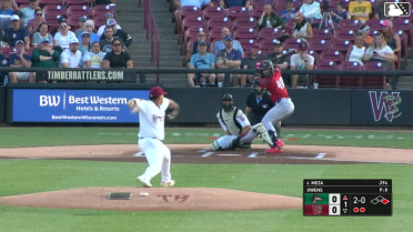 Jose Meza homers (9) on a fly ball to center field. Emil Morales scores.