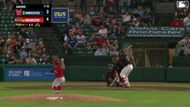 Tres Barrera homers (1) on a fly ball to left field.