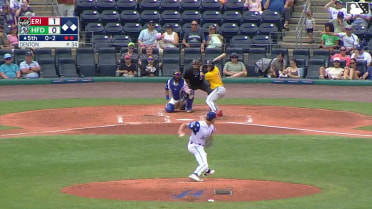 Seth Stephenson singles on a line drive to left fielder Mike Antico. Roberto Campos scores. Joe Campagna to 2nd.
