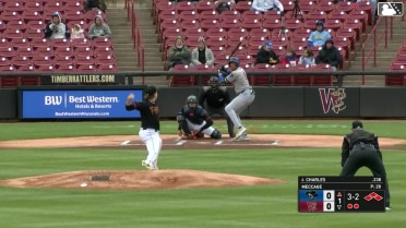 Austin Charles walks. Asbel Gonzalez scores. Blake Mitchell to 3rd. Ramon Ramirez to 2nd.