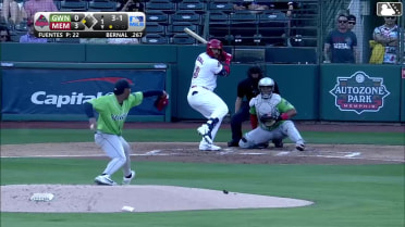 Leo Bernal out on a sacrifice fly to center fielder DaShawn Keirsey Jr. Blaze Jordan scores.