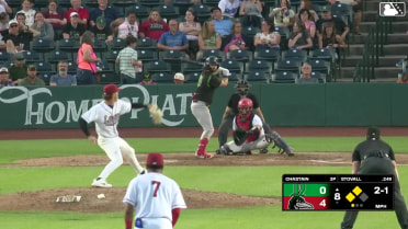 Peyton Stovall triples (3) on a line drive to right fielder Samuel Munoz. Alfredo Alcantara scores. Victor Acosta scores.