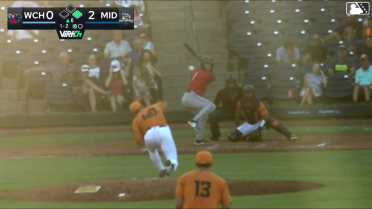 Garrett Spain singles on a line drive to left fielder Devin Taylor. Andrew Cossetti scores.