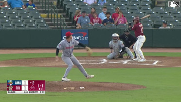 Max Wagner homers (21) on a fly ball to left field.