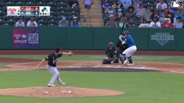 Austin Gauthier singles on a line drive to center fielder Carlos Rodríguez. Hyeseong Kim scores.