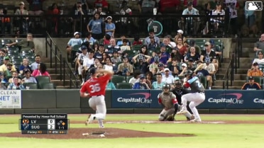 Trevor Austin homers (1) on a fly ball to left field. Collin Price scores.
