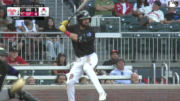 Mason McCoy singles on a line drive to center fielder Drew Avans. Dustin Harris scores.