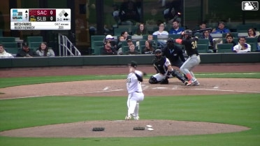 Buddy Kennedy doubles (3) on a sharp line drive to center fielder Nelson Rada. Will Brennan scores.