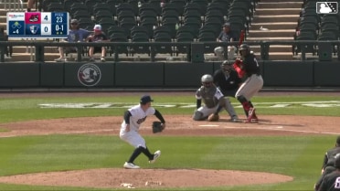 Sabin Ceballos singles on a line drive to center fielder Jace Avina. Trevor Cohen scores.