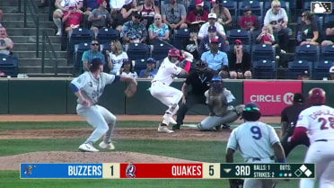 Lucas Ramirez doubles (21) on a ground ball to right fielder Javier Herrera. Gabriel Davalillo scores. Jeffery Heard to 3rd.