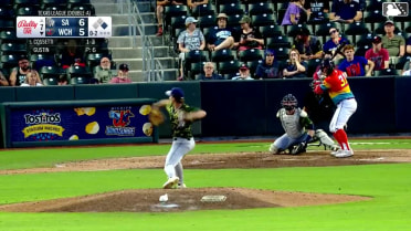 Andrew Cossetti homers (5) on a fly ball to left field. Kala'i Rosario scores.