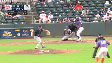 Jorel Ortega singles on a line drive to left fielder Kai Murphy. Maddux Houghton scores. Jorel Ortega to 2nd.