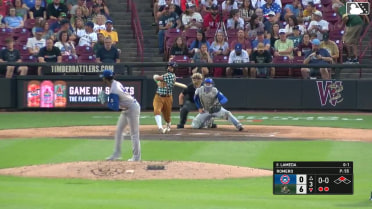 Luis Lameda singles on a fly ball to right fielder Geuri Lubo. Yannic Walther scores.