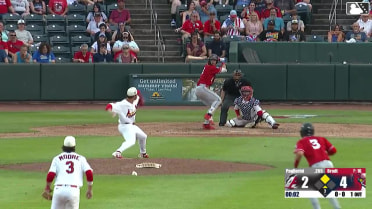 Charlie Pagliarini homers (15) on a fly ball to right center field. Bill Knight scores.