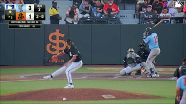 Ryan Picollo singles on a ground ball to left fielder Damian Bravo. Dustin Crenshaw scores. Ryan Picollo to 2nd.