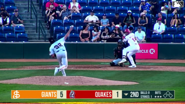 Kendrey Maduro homers (17) on a fly ball to left center field.
