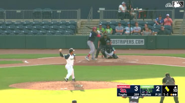 Michael Toglia singles on a line drive to right fielder DaShawn Keirsey Jr. Francisco Urbaez scores.