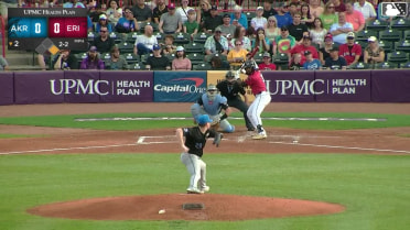 E.J. Exposito homers (18) on a fly ball to left center field. Andrew Jenkins scores.