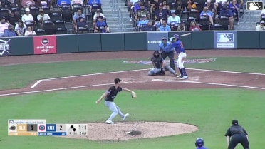 Carter Trice singles on a ground ball to right fielder Jacob Hurtubise. Owen Ayers scores. Andy Garriola to 3rd.