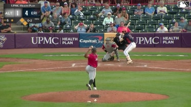 Max Burt singles on a fly ball to left fielder Titus Dumitru. E.J. Exposito scores. Stephen Hrustich to 2nd.