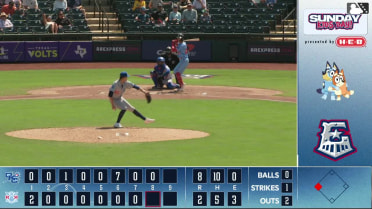 Michael Helman singles on a line drive to center fielder Michael Siani. Jose Herrera scores.