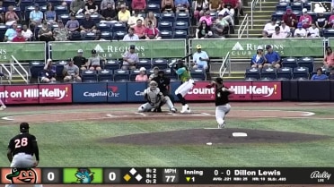 Dillon Lewis singles on a line drive to left fielder Ethan Workinger. Brendan Jones scores.