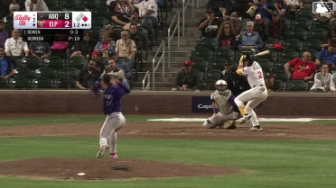 Jase Bowen homers (3) on a line drive to left field. Mason McCoy scores.